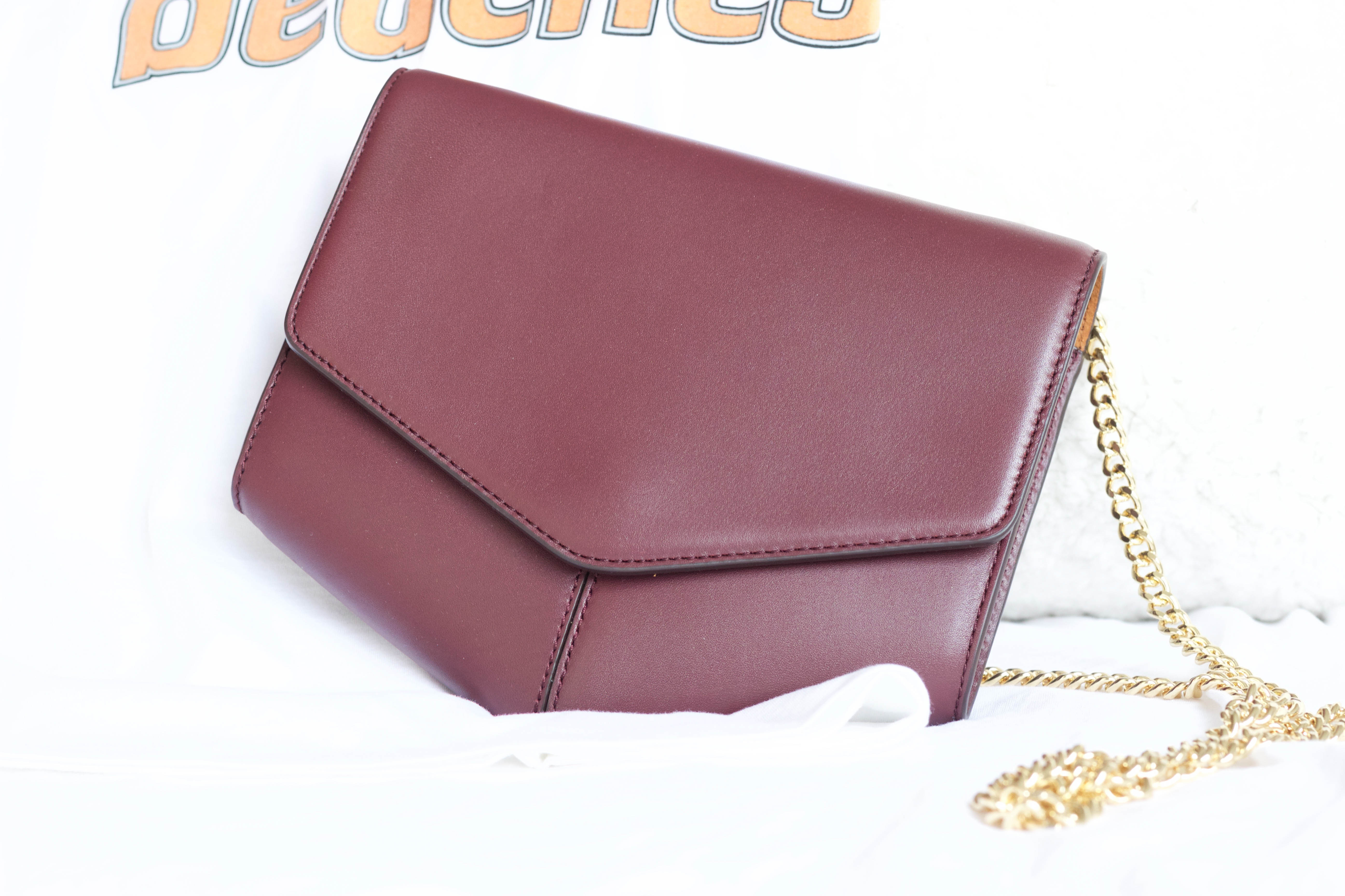 sandro lou leather shoulder bag