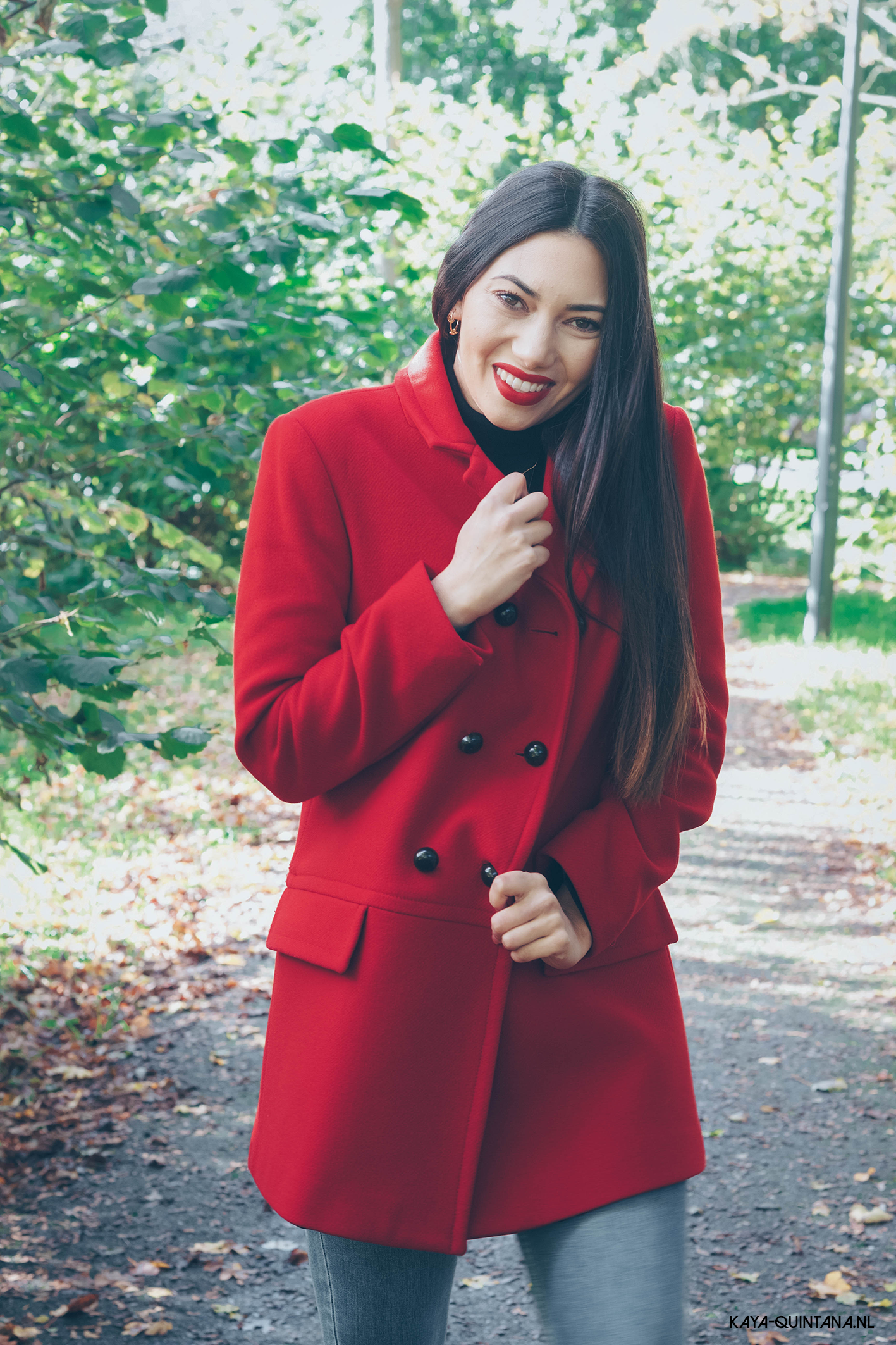 classic red coat