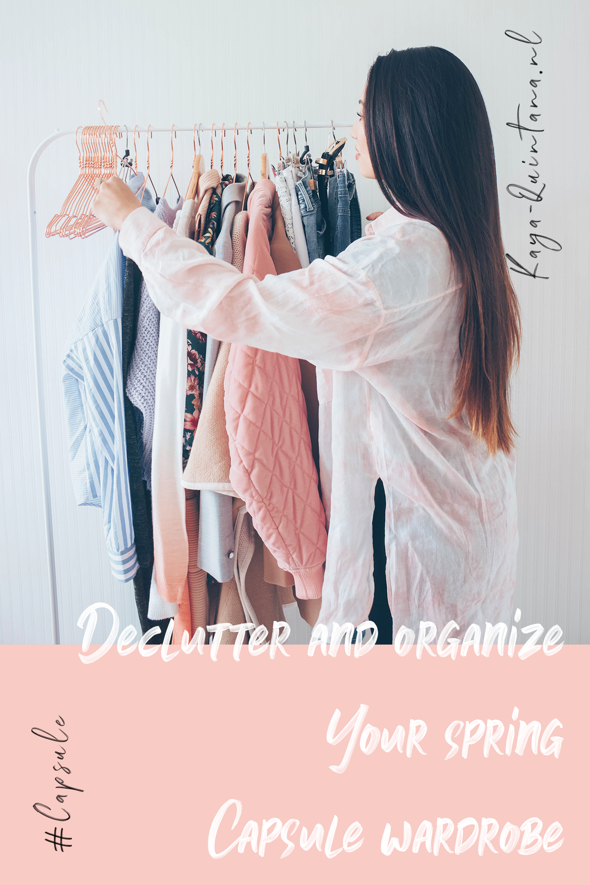 Decluttering and organizing my capsule wardrobe